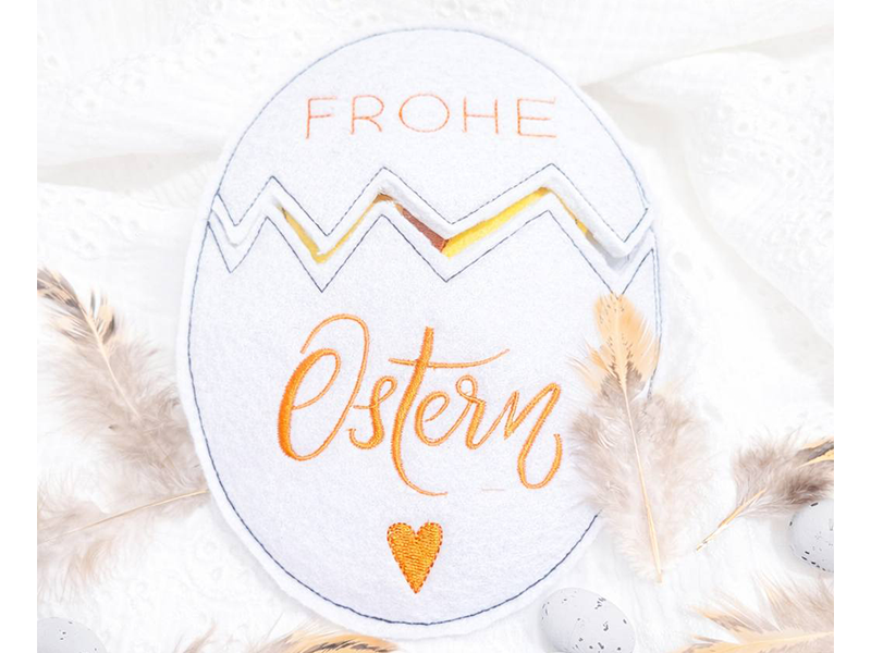 Osterei Überraschung Wunscherfüller- ITH-Stickdatei